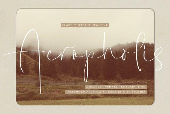 Acropholis: The Handwritten Script for Modern Branding