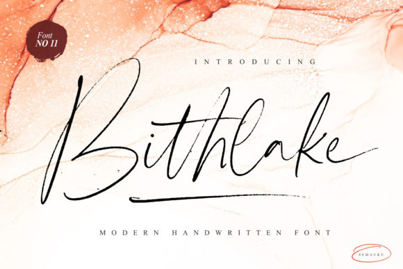 Bithlake: The Ballpoint Pen Font for Authentic Design