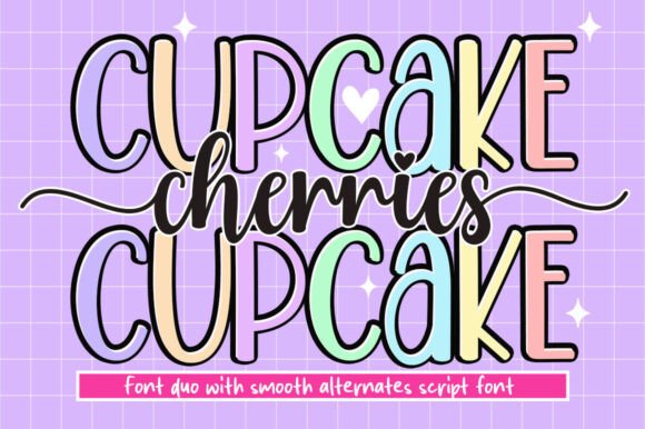 Cherries Cupcake: A Font Duo for Dynamic Branding