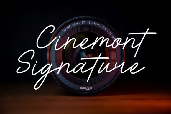 Cinemont Signature: A Handwritten Font with Cinematic Style