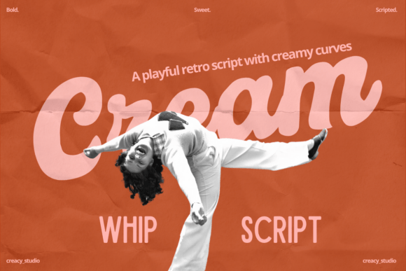 Cream Whip Script: A Retro Typeface for Sweet Branding