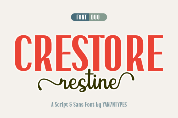 Crestore Restine Duo: A Modern Font Pairing for Elegant Designs