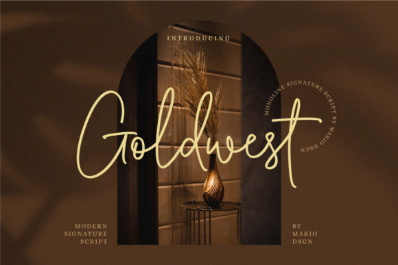 Goldwest: The Thin, Luxurious Script Font for Elegant Designs