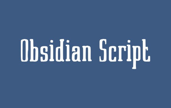 Obsidian: A Typeface with Vintage Soul and Modern Edge