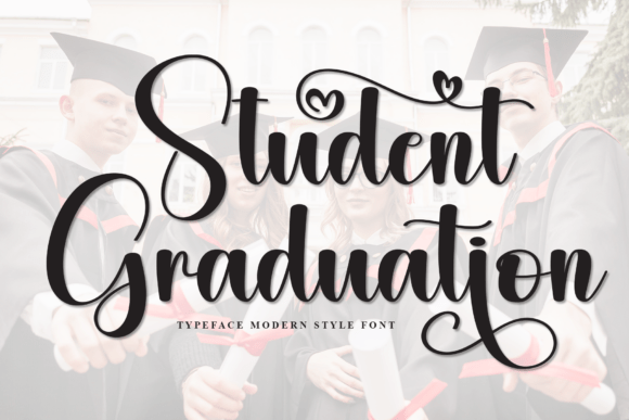 Student Graduation: A Script Font with Modern Poise