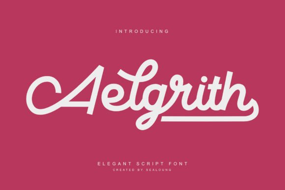 Unlocking Brand Elegance with the Aelgrith Typeface